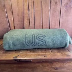 米軍放出品 ROTHCO U.S.ロゴODウールブランケット ミリタリー毛布