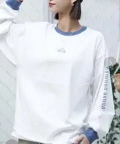 adidas 長袖Tシャツ ホワイト L ロンT