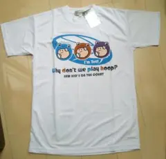 新品★BALL LINE★TET君プリント半袖Tシャツ☆NKO-170☆Ｓ☆白