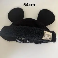 ミッキー耳付き帽子 54cm キッズ もこもこ ディズニーリゾートファンキャップ