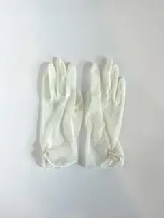 ウェディンググローブ パール付き ホワイト