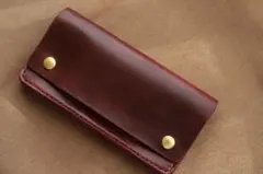 ホースバット トラッカーウォレット ミドル ナチュラル 3層 GUIDI