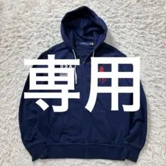 【極美品】ラルフローレン定番ビッグポニー刺繍&USAロゴと星条旗　ジップパーカー