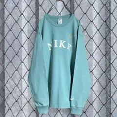 ナイキ ビッグロゴ ティファニーブルー 長袖Tシャツ メンズ L