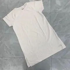 THE NORTH FACE ロングTシャツ 白 スリット クルーネック M