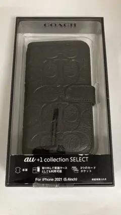 C1)COACH iPhone12 mini用手帳型ケース ブラック - メルカリ