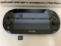 PSvita PCH-2000ブルー×ブラック メモリーカード・充電器付