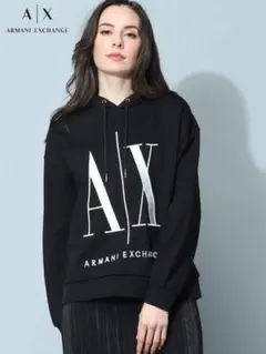 Armani Exchange ブラック XL フード付きスウェットのサムネイル