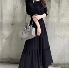 ♡オフショルティアードワンピ ース♡