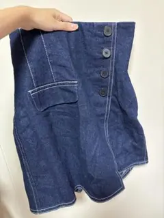 SNIDEL ダークデニム ミニスカート