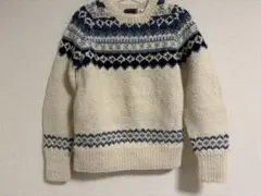 CHAMULA メリノウールセーター 長袖 フェアアイル柄