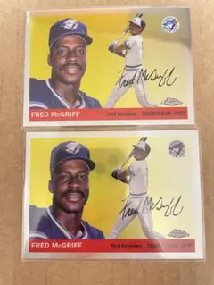 Topps Chrome Fred McGriff ブルージェイズ 2枚セット