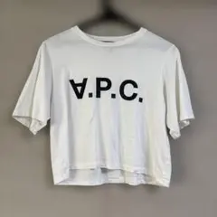A.P.C. ロゴ Tシャツ ホワイト　ショート丈のサムネイル