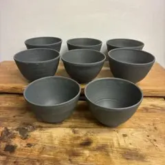 新品　陶器　陶芸作家　深茶碗8個　671