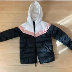 Nike フード付きダウンジャケット M 黒/白/ピンク