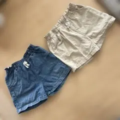 petit main ハーフパンツ 120cm デニム ベージュ