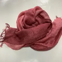 【美品‼️】ストール　　ピンク系グラデーション　　綿混