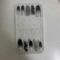 グラデーション波模様ネイルチップ10個セット