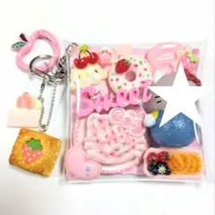 ガチャ詰めポーチ ねこ ゆめかわ スイーツ ミニチュアフード バッグチャーム