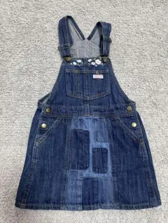 子供服　オーバーオール　デニムスカート