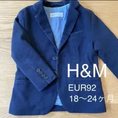 H&M ネイビー スーツジャケット EUR92 18〜24ヶ月