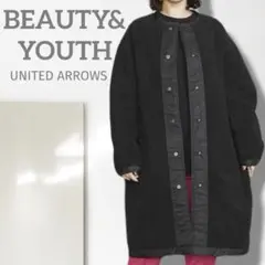 k【ビューティー＆ユース】リバーシブルコート/美品 上質 着回し MA-1風