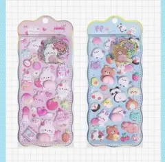 おしりシール おしりぷにぷにシール ぷくぷくシール もちもち 立体 2枚セット