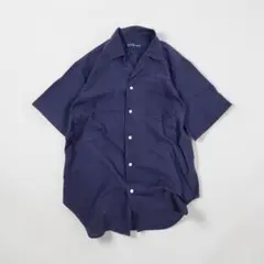 Ralph Lauren 半袖BDインディゴシャンブレープルオーバーシャツ XL