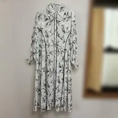 JEANASIS white柄　ワンピース