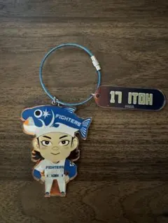 北海道日本ハムファイターズ しゃけまる　伊藤大海 アクリルキーホルダー
