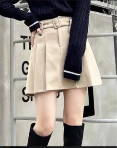 INGNI ベルト付きプリーツスカート