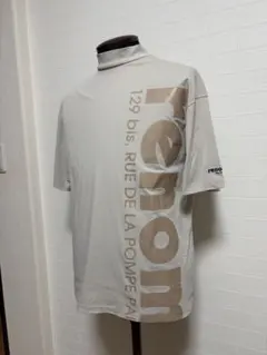 renoma PARIS ゴルフウェア 半袖シャツ ホワイト L モックネック