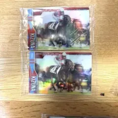 金箔サイン入り　キズナ　サラブレッドホースコレクション　競馬　カード　バンダイのサムネイル