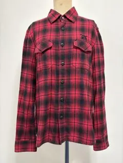 roar赤と黒のチェック柄 長袖シャツ2のサムネイル