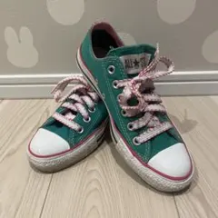 ALL STAR グリーン ローカット スニーカー　converse