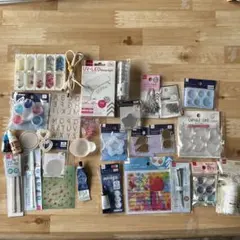 レジン用品セット UV-LEDライト付き　使用品含む