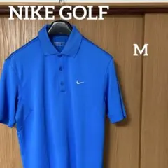 NIKE GOLF ナイキゴルフ　ポロシャツ　メンズ　M 水色　ストレッチ素材のサムネイル
