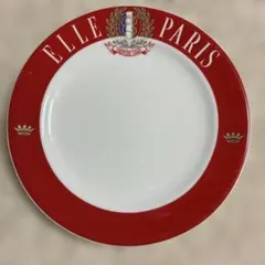 Nikko ELLE PARIS プレート 皿 赤白 ロゴ入り 16,5cmのサムネイル