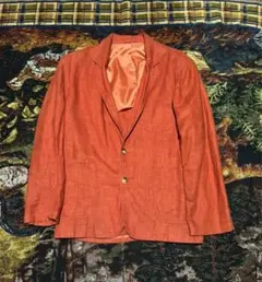 52/2XL アルマーニコレツォーニ ヘリンボーン ボンディング ジャケット
