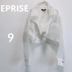 EPRISE 結婚式 シアーボレロ オーガンジー 袖口特殊金ボタン 日本製 ９号