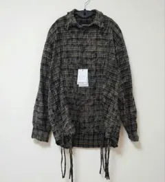 GRANCY Shirring Design Bleach CheckShirt - メルカリ