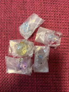 サンリオキャラクターズ クリスタルマスコット 5種セット　コンプリート　セット