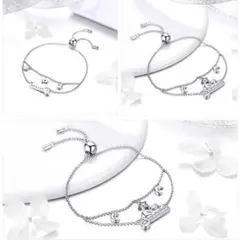 シルバー925 かわいい猫のブレスレット　シルバージュエリー　Silver925
