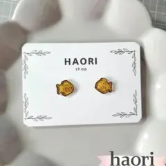 たいやきちゃんのピアス＜p187＞　プラバン　イヤリング