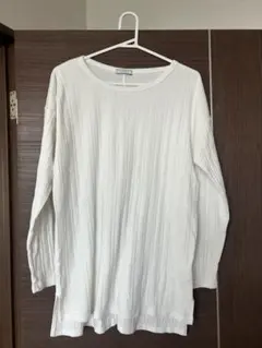 BAYFLOW リブ編み ホワイト 長袖 カットソー