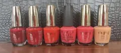 OPI ネイルカラー 6本セット レッド系