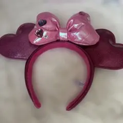 Disney ディズニー ミニー パルパルーザカチューシャ ピンク レザー