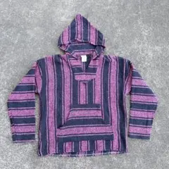 【メキシコ産】メキシカンパーカー ストライプ 古着