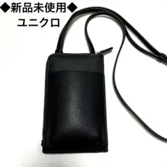 ◆新品◆ ユニクロ スマホショルダー レザー調 ショルダーバッグ サコッシュ