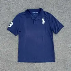 Polo by Ralph Lauren ビッグポニーポロシャツネイビー短丈 - メルカリ
